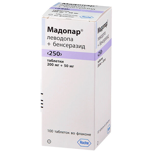 Мадопар ДГТ 200 мг/50 мг N100