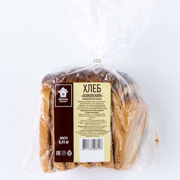 Хлеб Хожевский форм. 0,41кг нар.уп.Белая Хатка БЕЛАЯ ХАТКА
