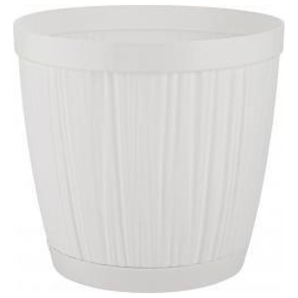Горшок для цветов InGreen BARCELONA 6,5л, D240мм белый