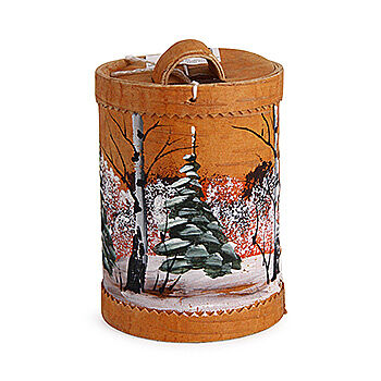 Мёд цветочный в расписном туеске, «Алтайский пчелоцентр» ,550 г, Алтайский край