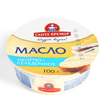 Масло икорно-селёдочное, «Санта Бремор»