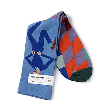 Носки унисекс Paradise Dancer высокие, Bonne Maison, размер 36/38, Франция