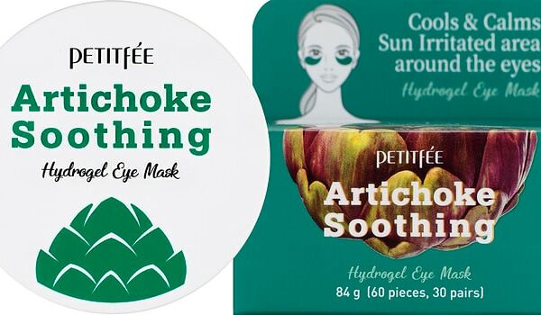 Патчи для области вокруг глаз Petitfee освежающие с экстрактом артишока 60шт