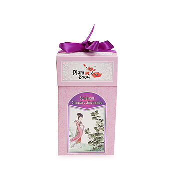 Чай зеленый листовой Plum Snow Зелёная Улитка с жасмином