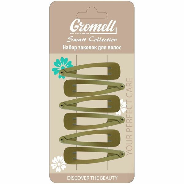 Набор заколок Gromell для волос PCHD001S, 6шт