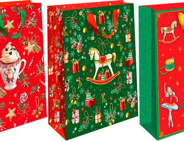 Пакет подарочный Арт Дизайн Стандарт плюс 26х32х12см, в ассортименте