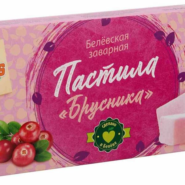 Пастила белевская заварная Глобус Брусника