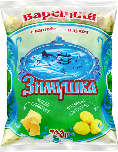 Вареники Зимушка картофель с луком