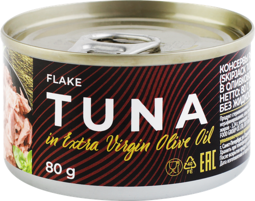 

Тунец Лента Premium в оливковом масле измельченный 80 г