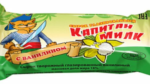 Сырок Капитан Милк ванильный 18%