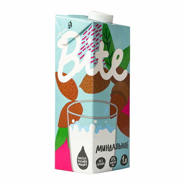Молоко растительное Миндальное без сахара и лактозы ТМ Take a Bite (Тэйк э Байт)