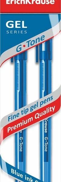 Ручка Erichkrause гелевая синяя набор, 2шт