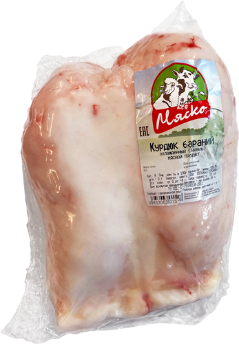 

Бараний Курдюк МЯСКО Халяль в/у охл вес до 500г
