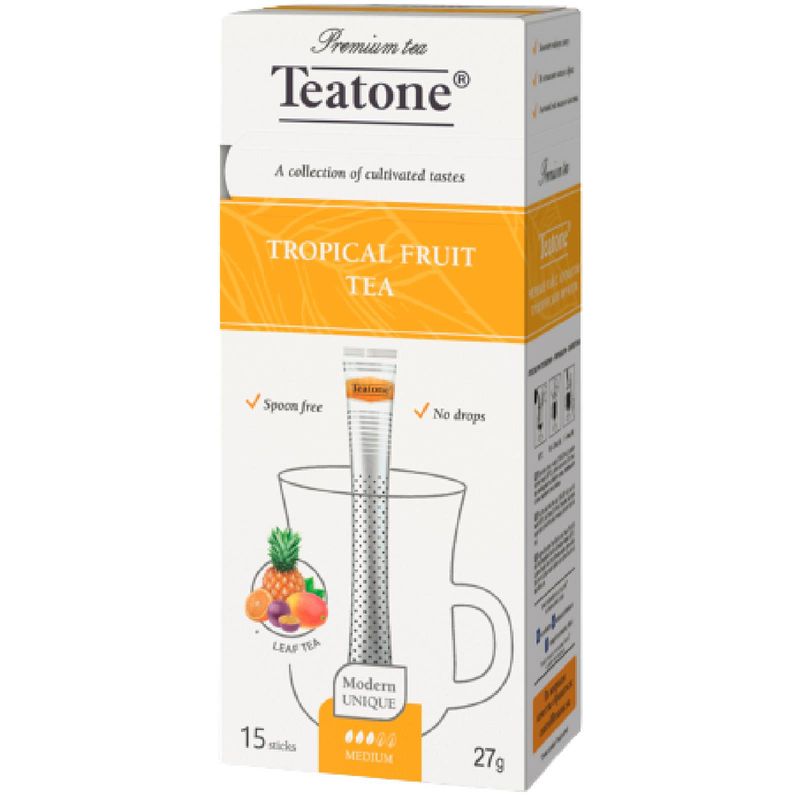 

Чай Teatone чёрный с ароматом тропических фруктов, 15х1.8 г