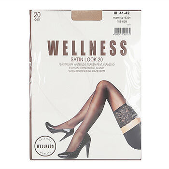 Чулки Satin Look, Wellness, цвет 6334 (бежевый), 20 den, размер 3, Германия