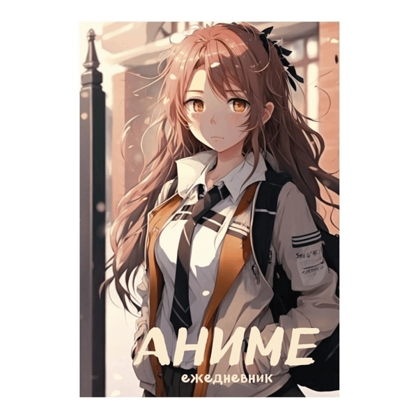 Ежедневник недатированный Эксмо Аниме бежевая обложка А5, 72 л