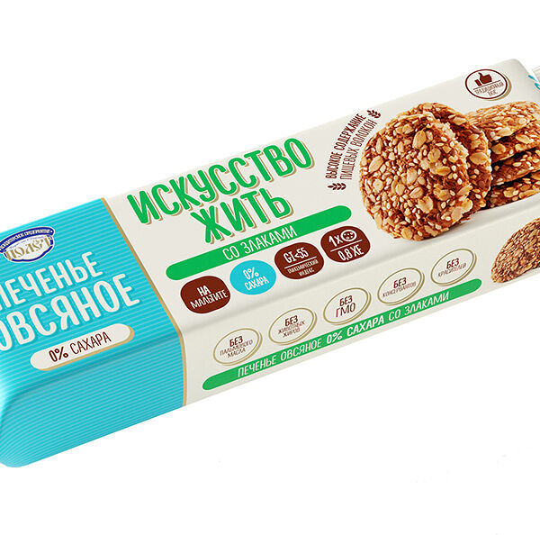 Печенье овсяное Полёт Искусство жить со злаками на мальтите