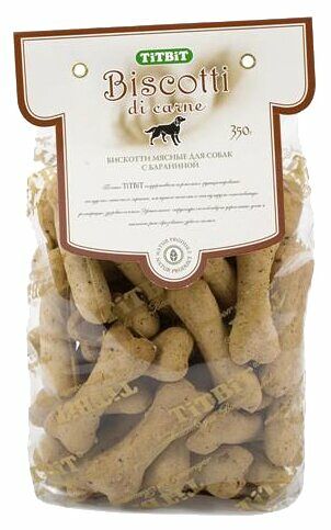 Мясное печенье бискотти с бараниной для собак, TitBit