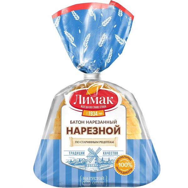 Батон Лимак Нарезной в нарезке 180 г