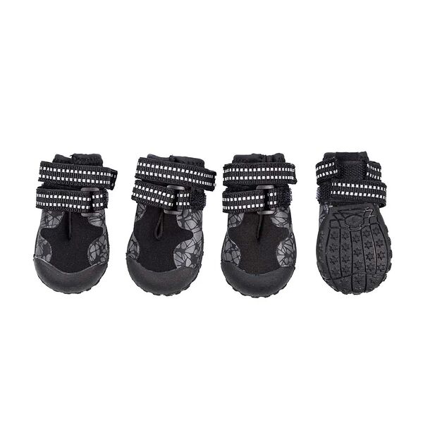 Ботинки на липучках для собак мелких пород XS черный (унисекс)