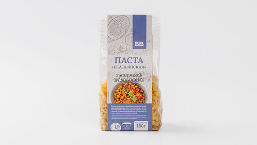 Паста итальянская Вкусвилл с паприкой и базиликом, 180г