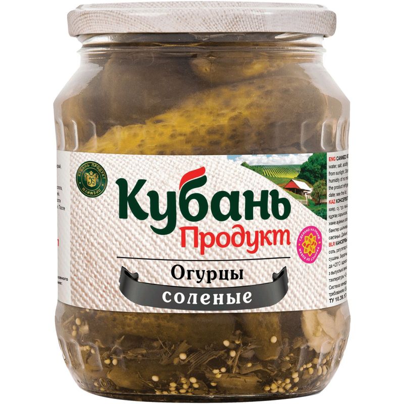 

Огурцы соленые Кубань Продукт, 680 г