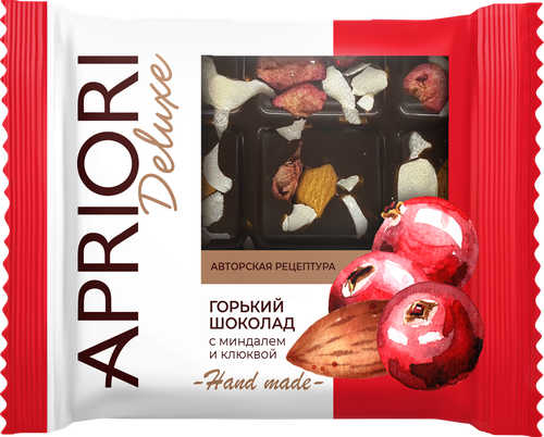

Шоколад горький Apriori с миндалем и клюквой 50 г
