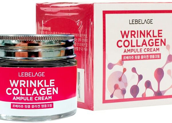 Крем для лица Lebelage Wrinkle Collagen Ампульный Антивозрастной с коллагеном 70мл