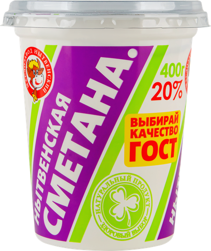 

Сметана Нытвенский Маслозавод 20% 400 г