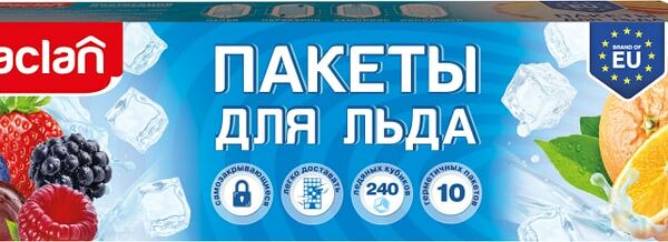 Пакетики для льда Paclan на 240 кубиков 10пак*24шт