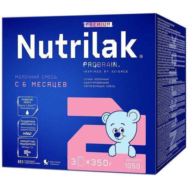 Смесь молочная Nutrilak Premium 2 с 6 месяцев
