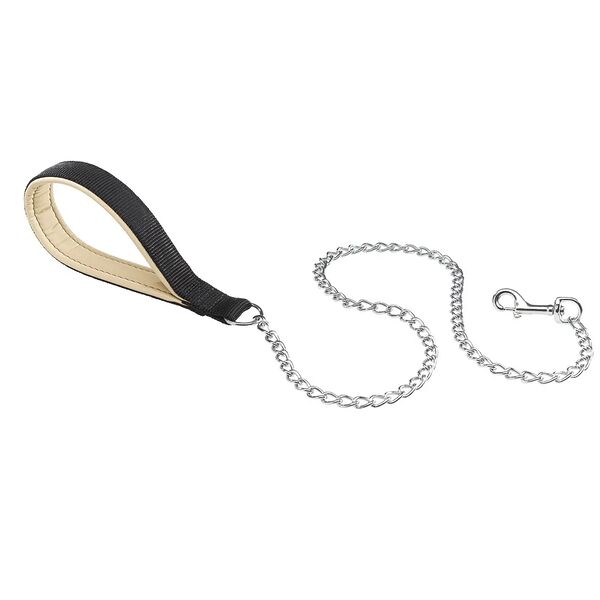 Поводок-цепь для собак Daytona GM, 100 см, черный