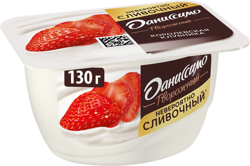 

Продукт творожный Даниссимо Королевская клубника 5.6% 130 г