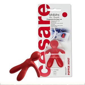 Ароматизатор для автомобиля Mr&Mrs Fragrance Cesare красный/PEPPERMINT Италия