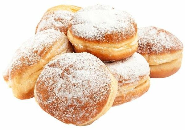 Пончики Ашан Французские с сахарной пудрой, 6x60 г