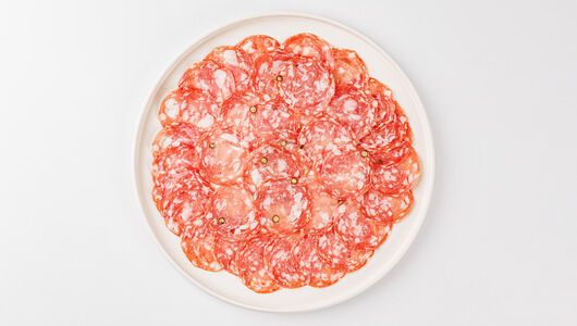 Колбаса полусухая Севилья, нарезка