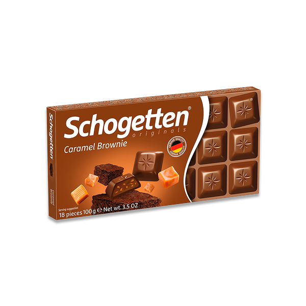 Шоколад Schogetten молочный с брауни, кусочками печенья и карамели 100 г