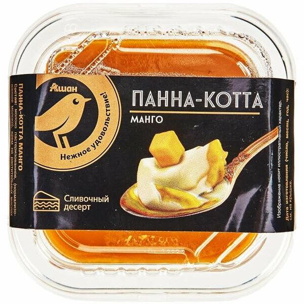 Панна-котта Ашан Золотая птица Манго