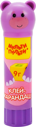 Клей-карандаш МУЛЬТИ-ПУЛЬТИ Зверята, в ассортименте
