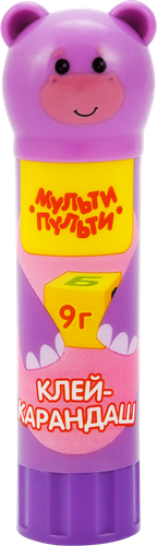 

Клей-карандаш МУЛЬТИ-ПУЛЬТИ Зверята, в ассортименте 9 г 1 шт