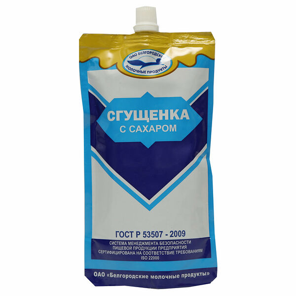Молоко сгущенное Сгущенка с сахаром 7% ТМ Славянка