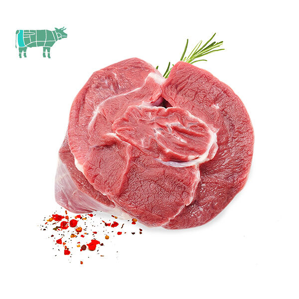 Говяжья мякоть для бульона охлажденная стейк, вес