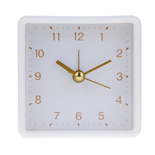 Ladecor chrono будильник, 8,3x4x8,3 см, пластик, 1xaa, цвет белый