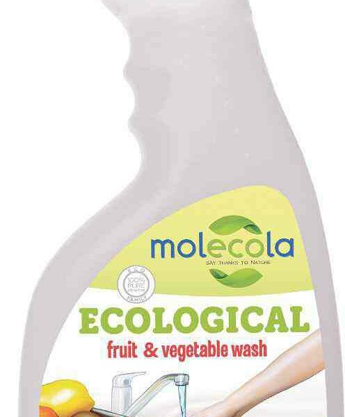 Средство для мытья овощей и фруктов экологичное Molecola Ecological Ионы серебра + мыльный орех
