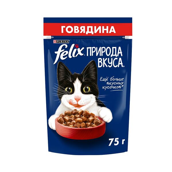 Корм для кошек FELIX Природа Вкуса говядина пауч