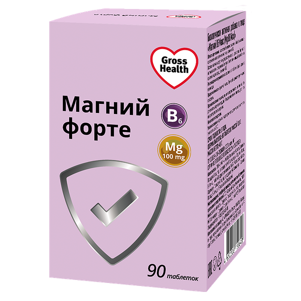 Gross Health Магний В6 Форте таблетки 90 шт