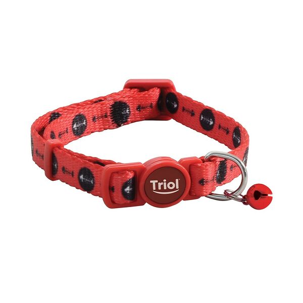 Ошейник для кошек TRIOL Косточки нейлоновый 1х21-33см
