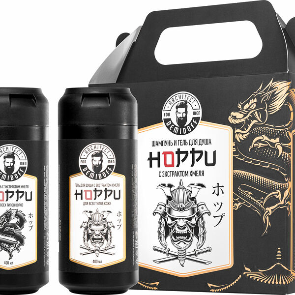 Подарочный набор Architect Demidoff Экстракт хмеля Гель для душа 400 мл, Шампунь для волос 400 мл