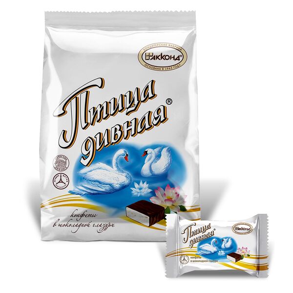 Конфеты Птица дивная Акконд в шоколадной глазури