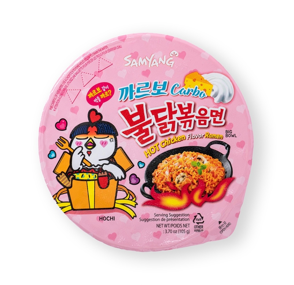 

Лапша Samyang быстрого приготовления со вкусом курицы и соуса карбонара острая 105 г